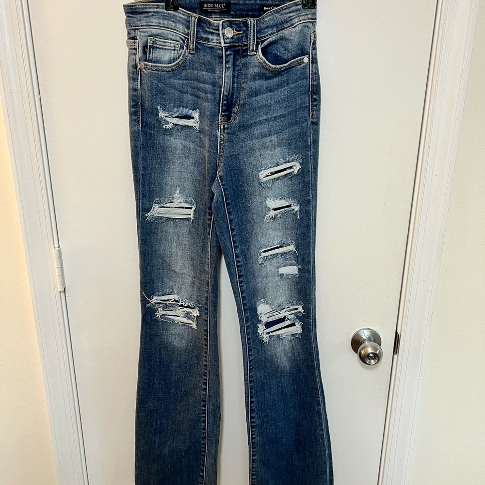 Judy Blue High Waist Patch Bootcut